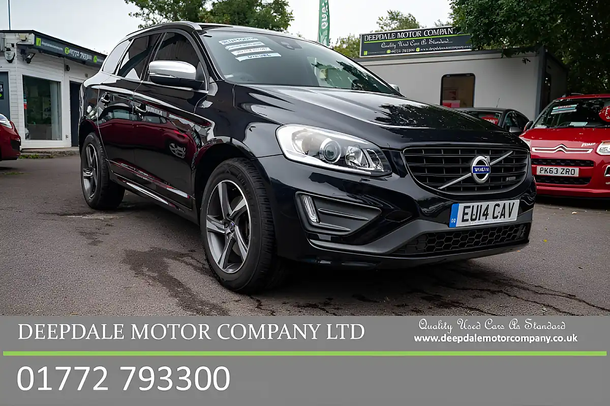 Used 2014 Volvo XC60 R-Design Lux Nav Black Sapphire Metallic - Front View
