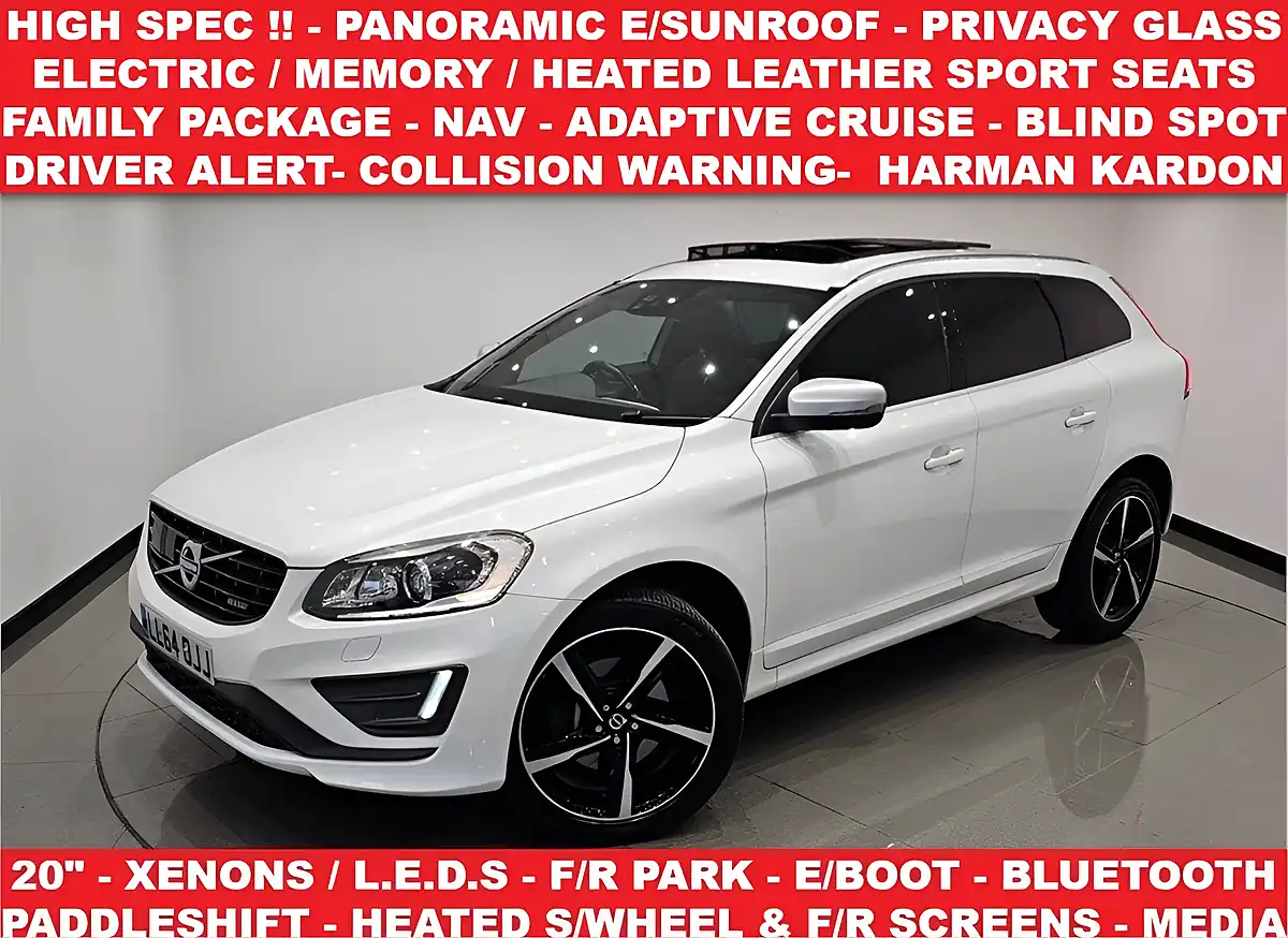 Used 2014 Volvo XC60 R-Design Lux Nav White - Front View