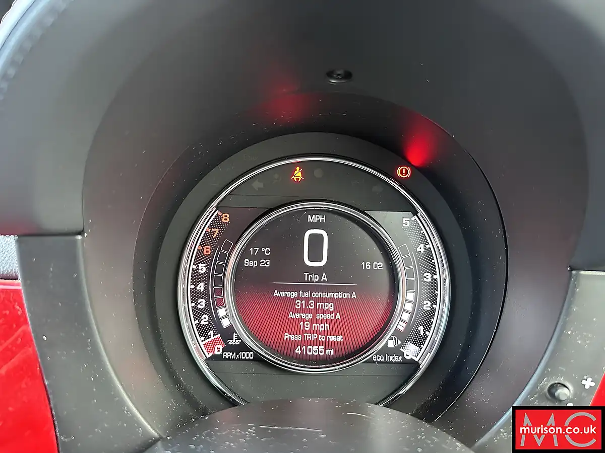 Used 2015 Abarth 595 Officina Red - Interior and Exterior details 14