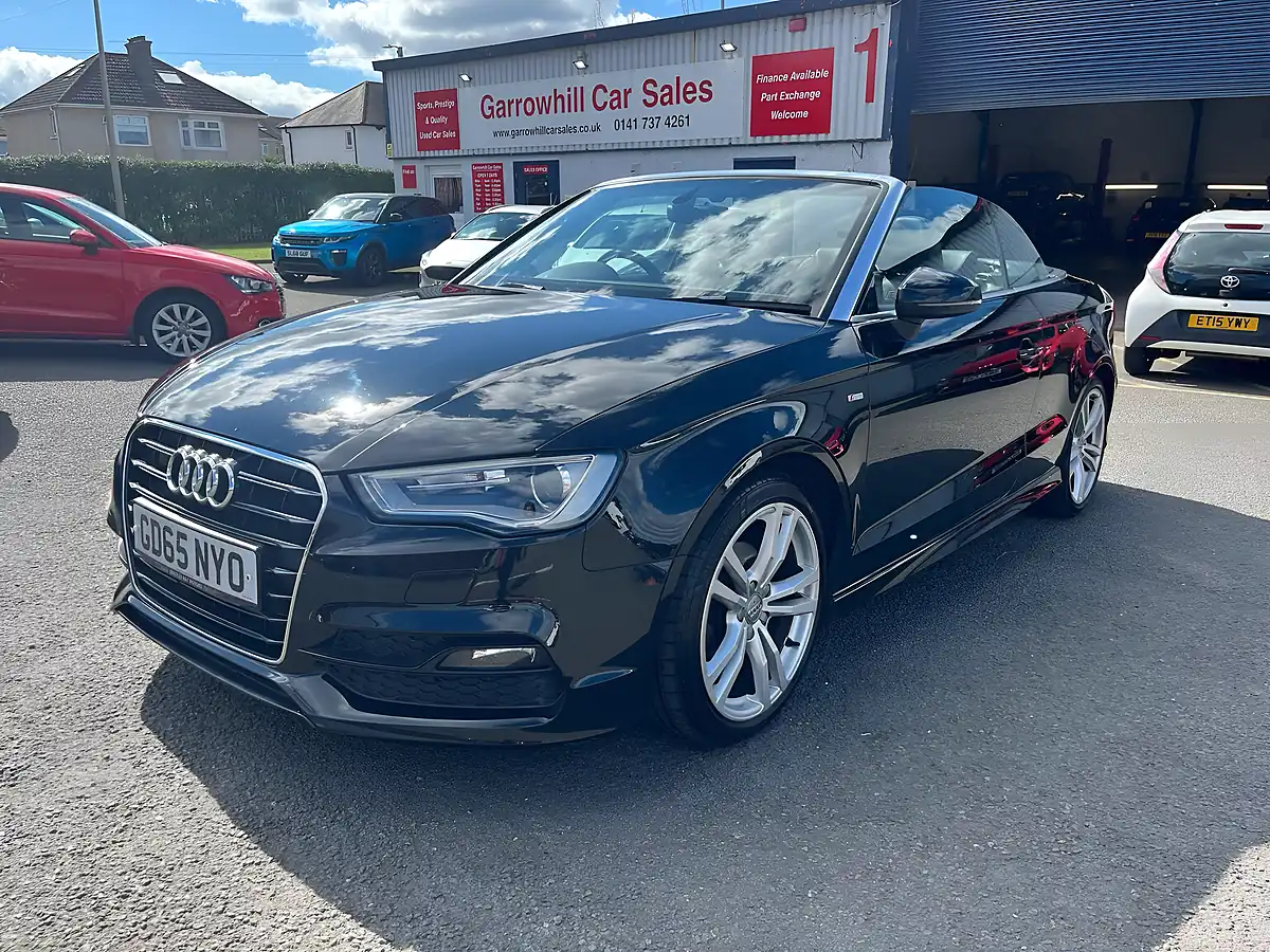 Used 2015 Audi A3 Cabriolet S Line Black - Front View