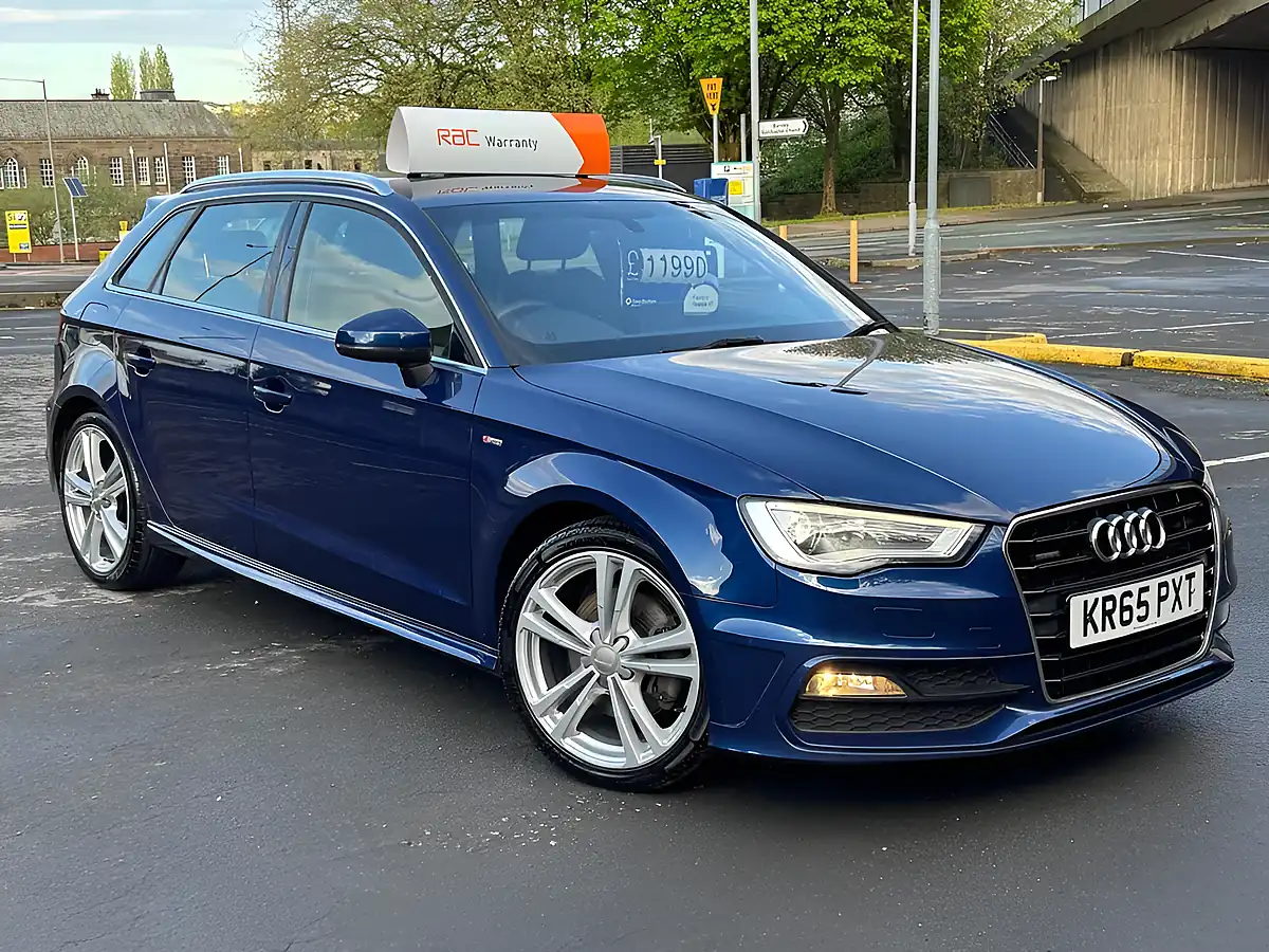 Used 2015 Audi A3 S Line Blue - Front View