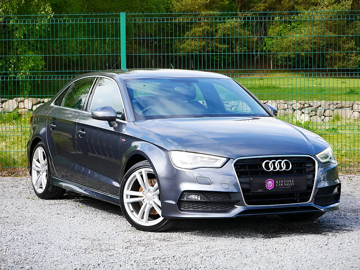 Used 2015 Audi A3 S Line Daytona Grey Pearl - Front View