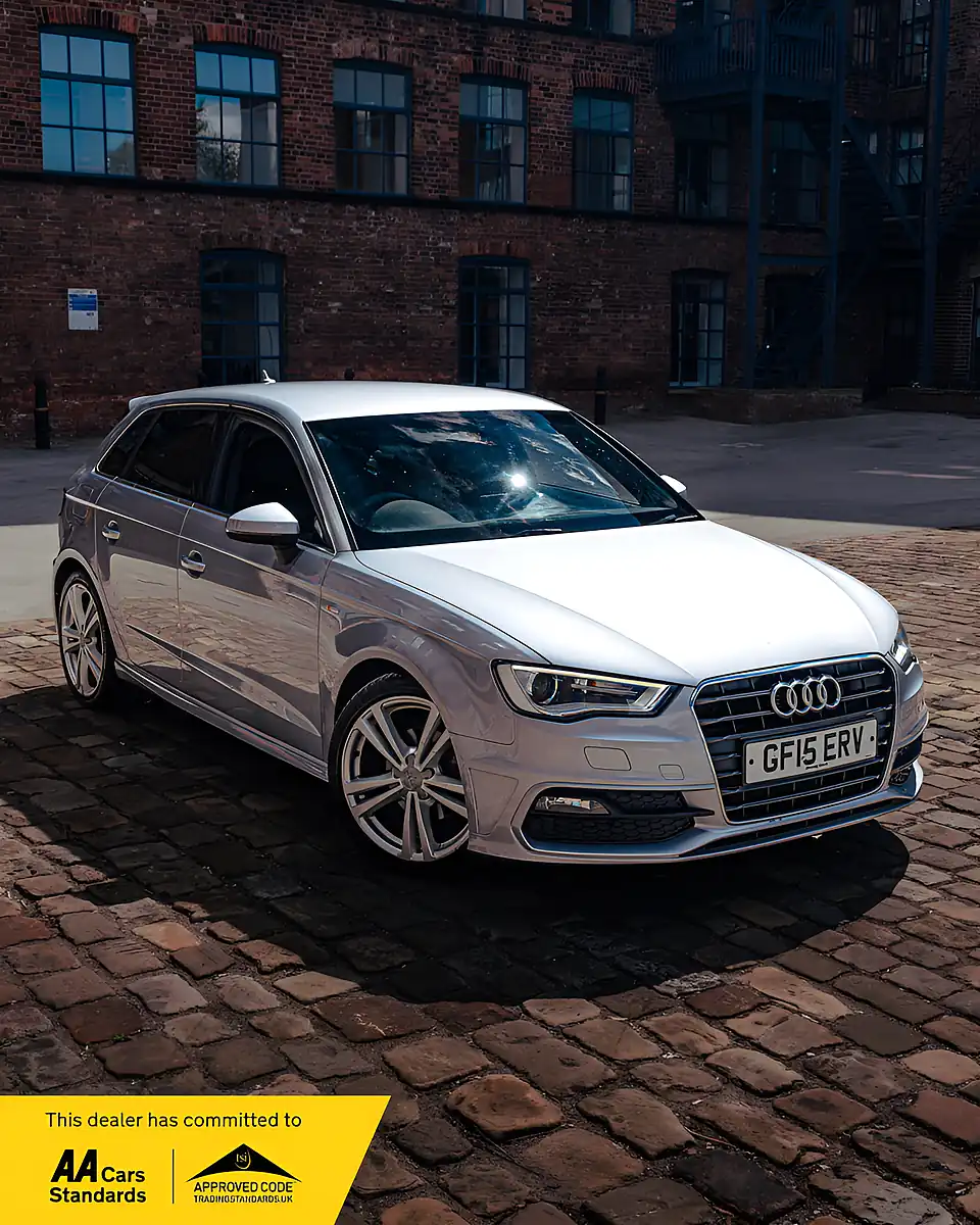 Used 2015 Audi A3 S Line Silver - Front View