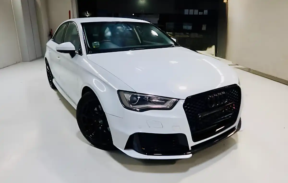 Used 2015 Audi A3 S Line White - Front View