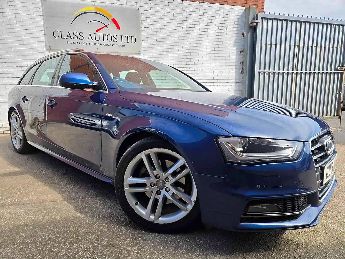 Used 2015 Audi A4 Avant S Line Blue - Front View