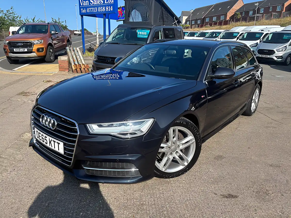 Used 2015 Audi A6 Avant S Line Blue - Front View