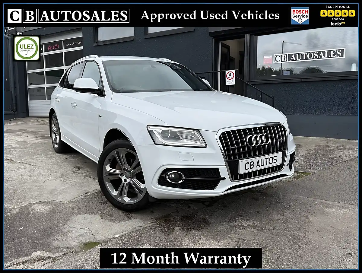 Used 2015 Audi Q5 S Line Plus White - Front View