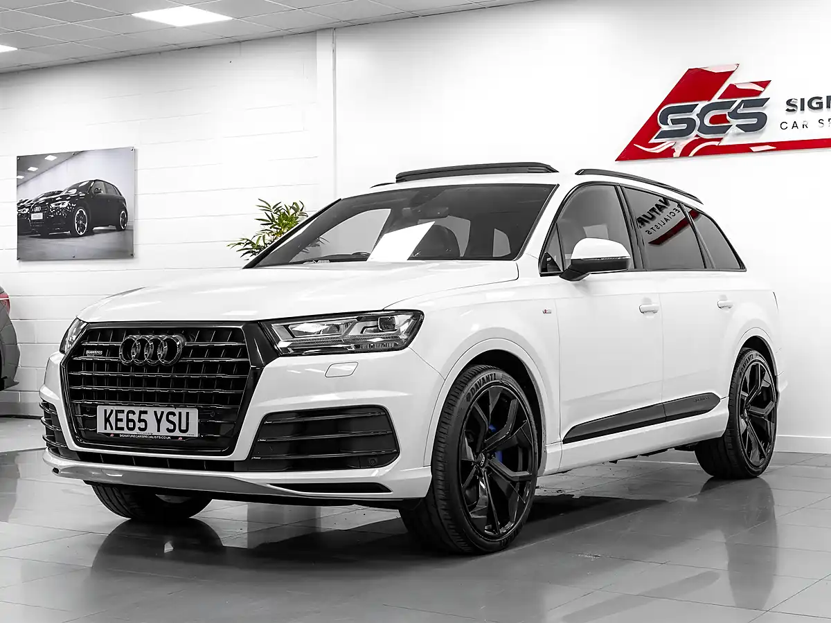 Used 2015 Audi Q7 S Line White - Interior and Exterior details 2