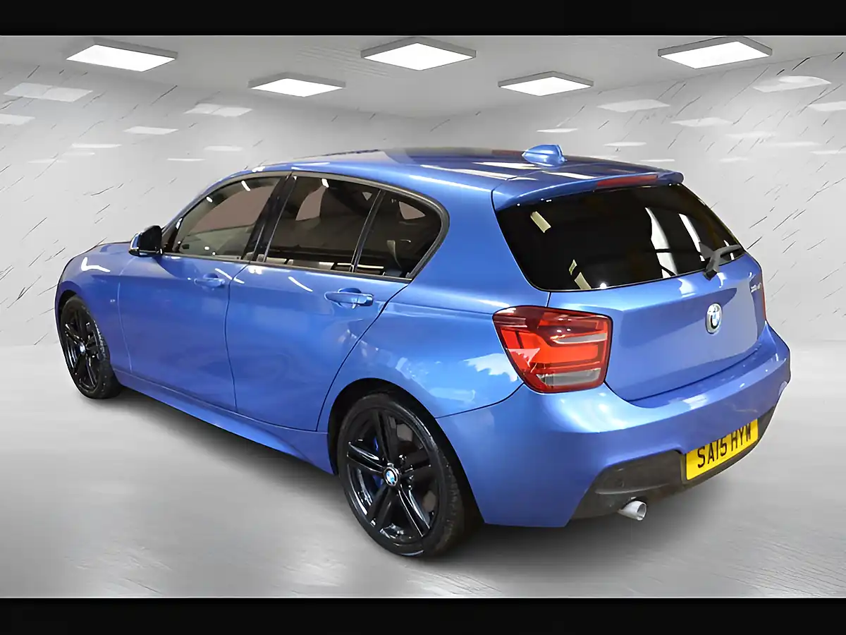 Used 2015 BMW 1 Series M Sport Estoril Blue - Interior and Exterior details 6