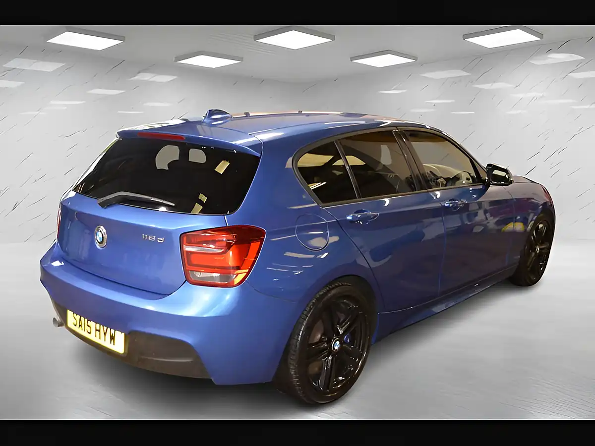 Used 2015 BMW 1 Series M Sport Estoril Blue - Interior and Exterior details 9