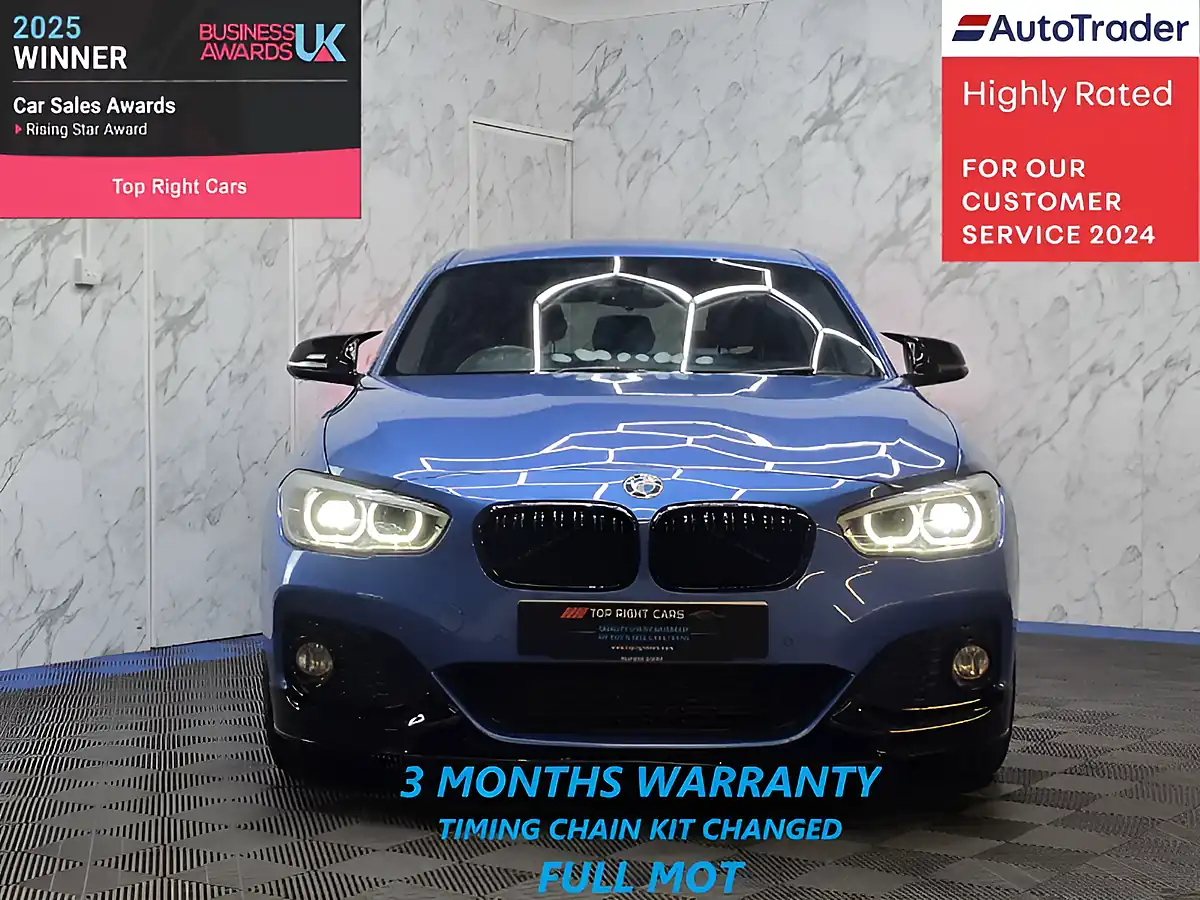 Used 2015 BMW 1 Series M Sport Estoril Blue - Interior and Exterior details 2