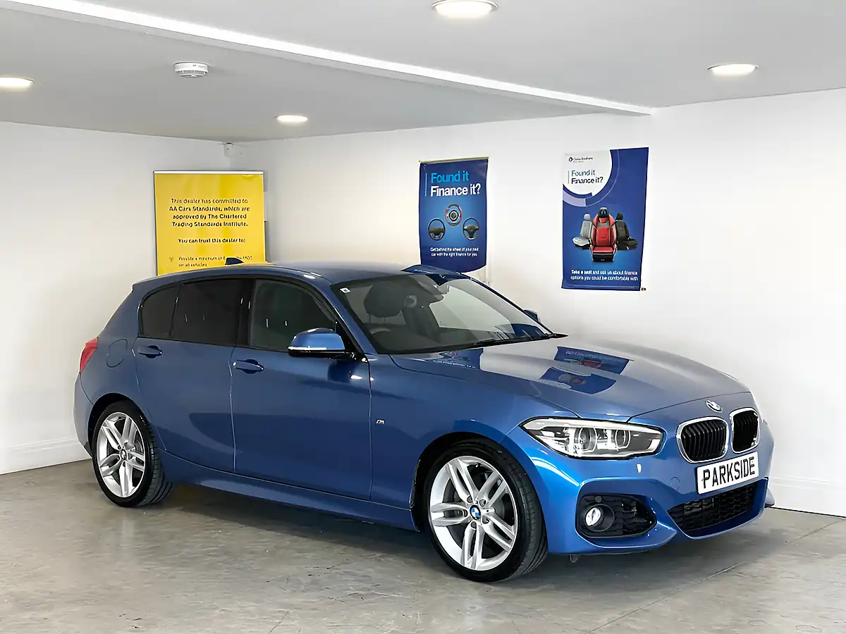 Used 2015 BMW 1 Series M Sport Estoril Blue - Front View