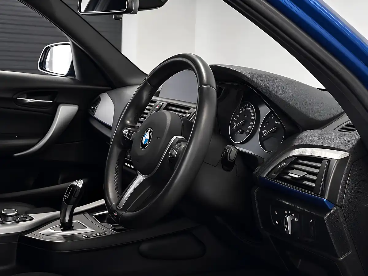 Used 2015 BMW 1 Series M Sport Estoril Blue - Interior and Exterior details 2