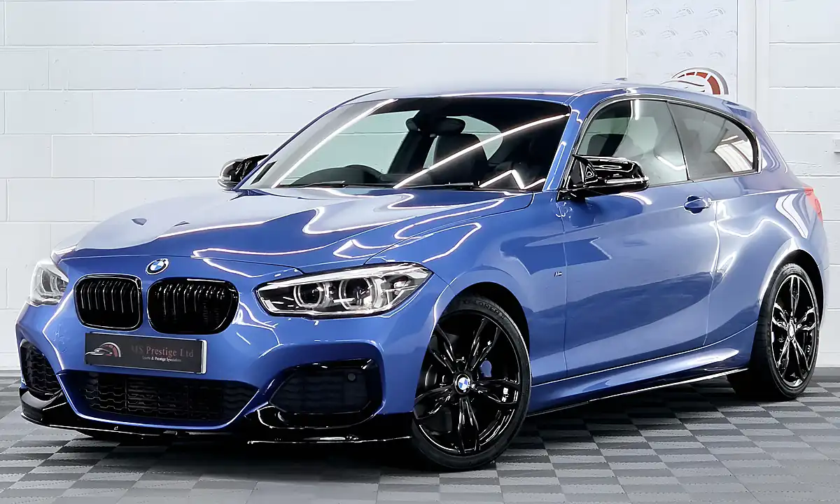 Used 2015 BMW 1 Series M135i Estoril Blue - Front View