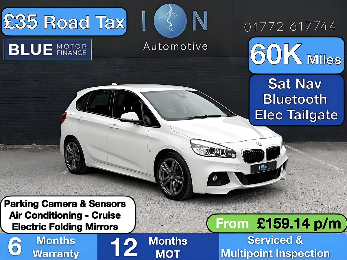 Used 2015 BMW 2 Series Active Tourer M Sport Alpine White - Front View