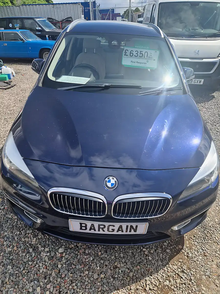 Used 2015 BMW 2 Series Luxury 5dr Step Auto Blue - Front View
