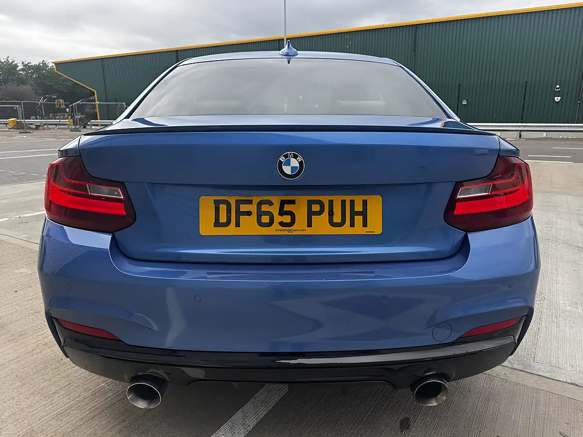 Used 2015 BMW 2 Series M Sport Blue - Interior and Exterior details 6