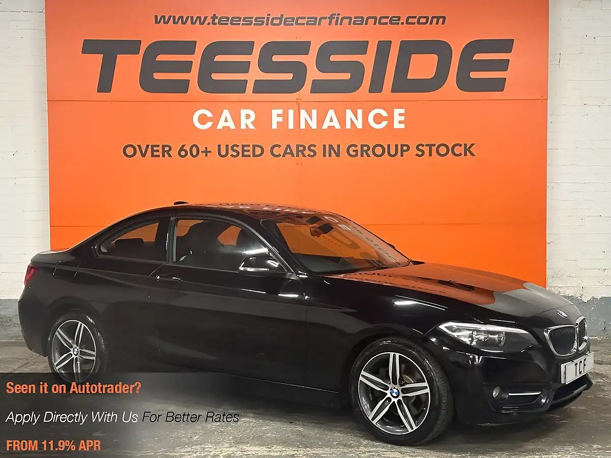 Used 2015 BMW 2 Series Sport Coupe Black - Front View