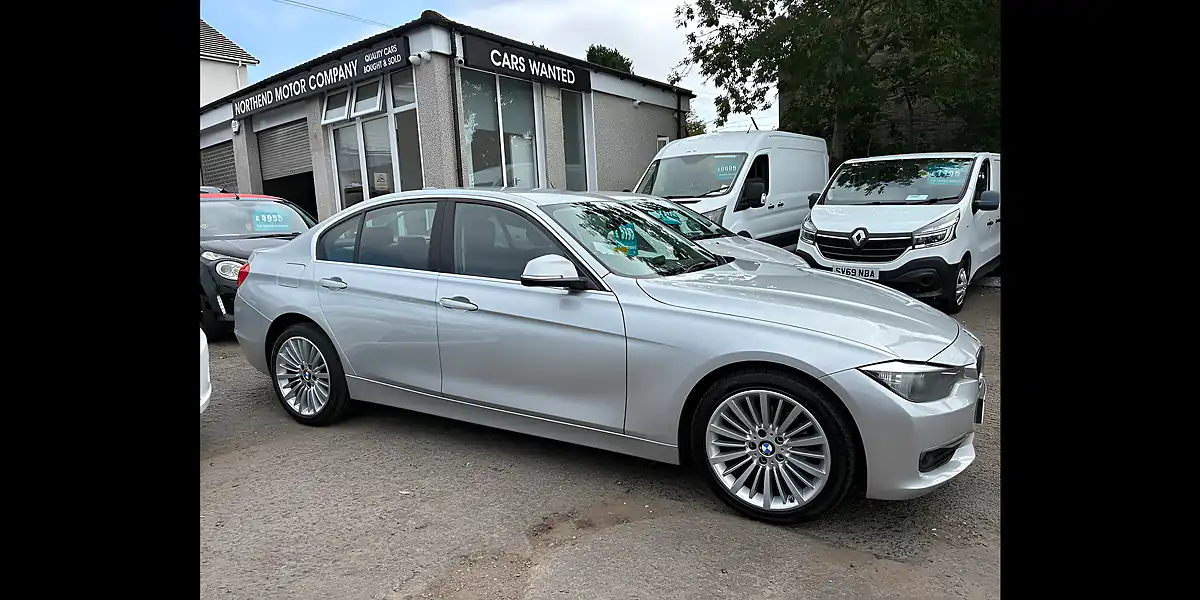 Used 2015 BMW 3 Series Luxury Silver - Front View