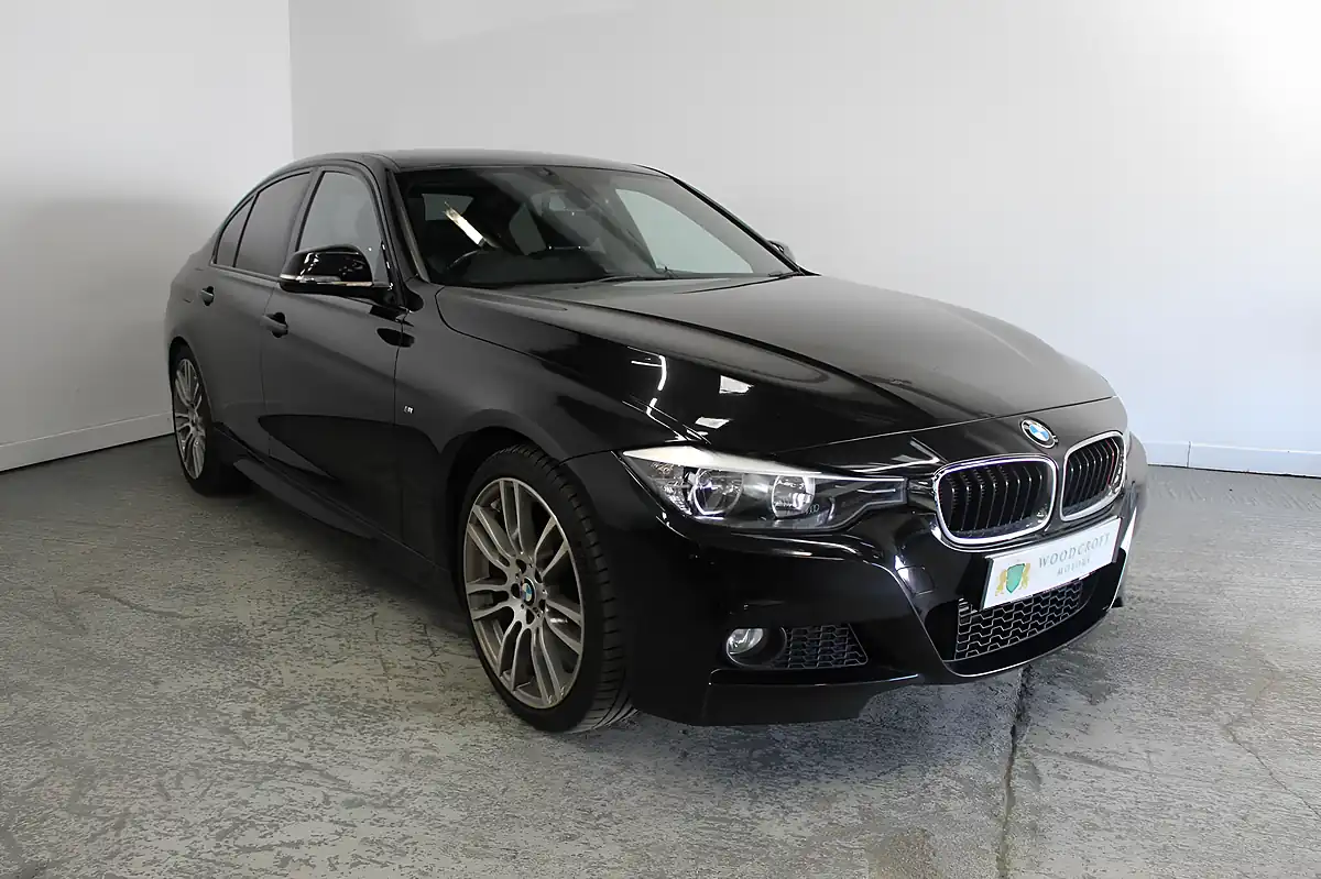 Used 2015 BMW 3 Series M Sport Black - Front View