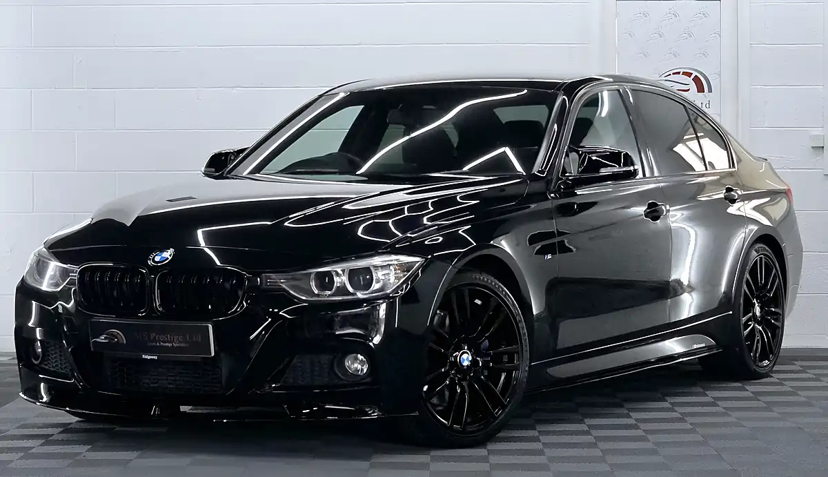 Used 2015 BMW 3 Series M Sport Black Sapphire Metallic - Front View