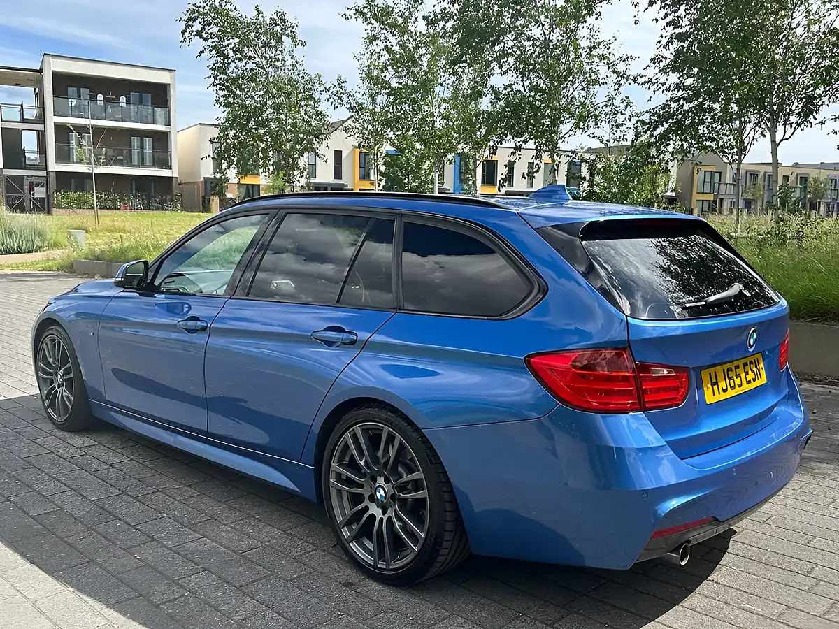 Used 2015 BMW 3 Series M Sport Blue - Interior and Exterior details 4