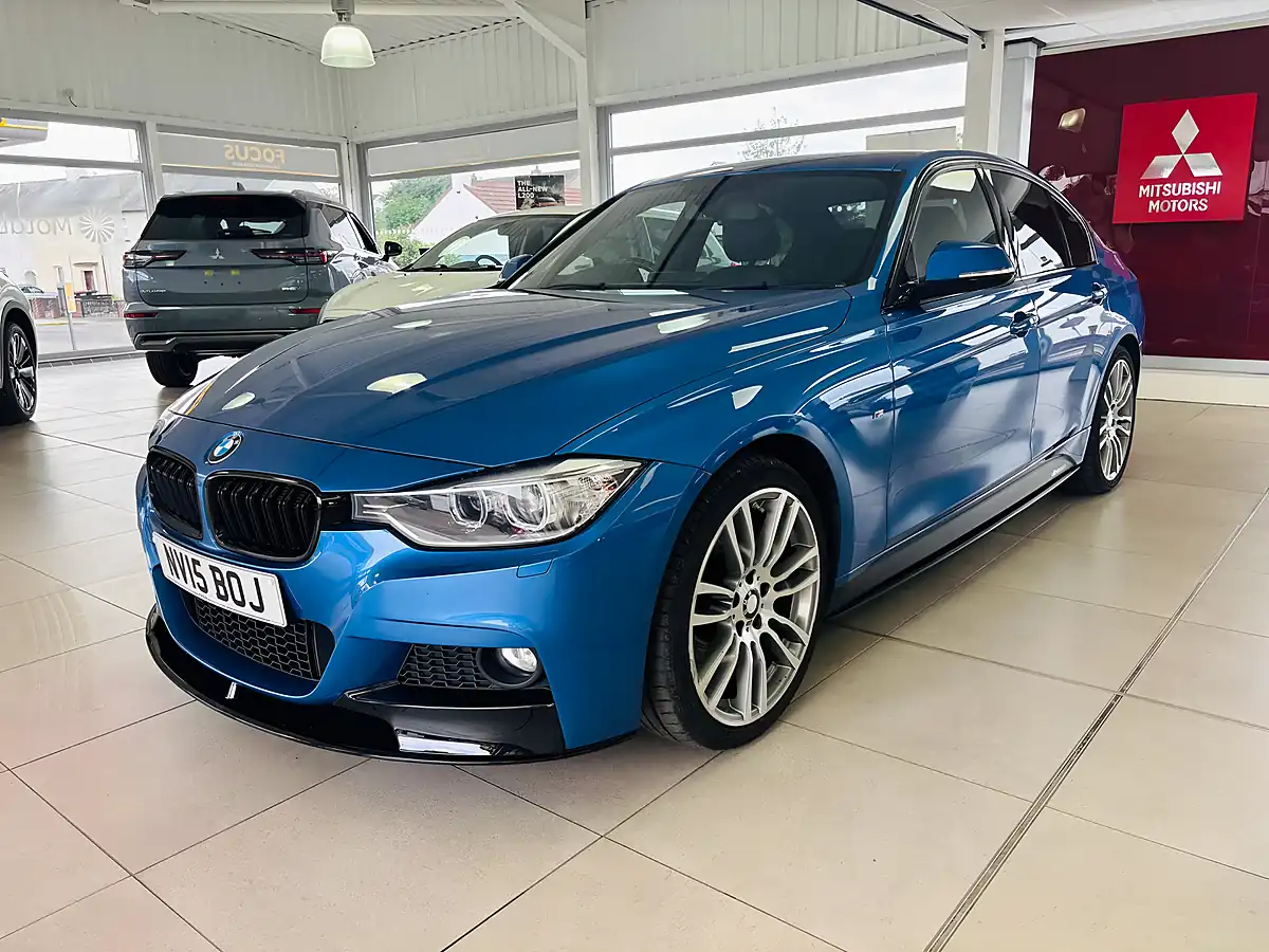 Used 2015 BMW 3 Series M Sport Blue - Interior and Exterior details 3