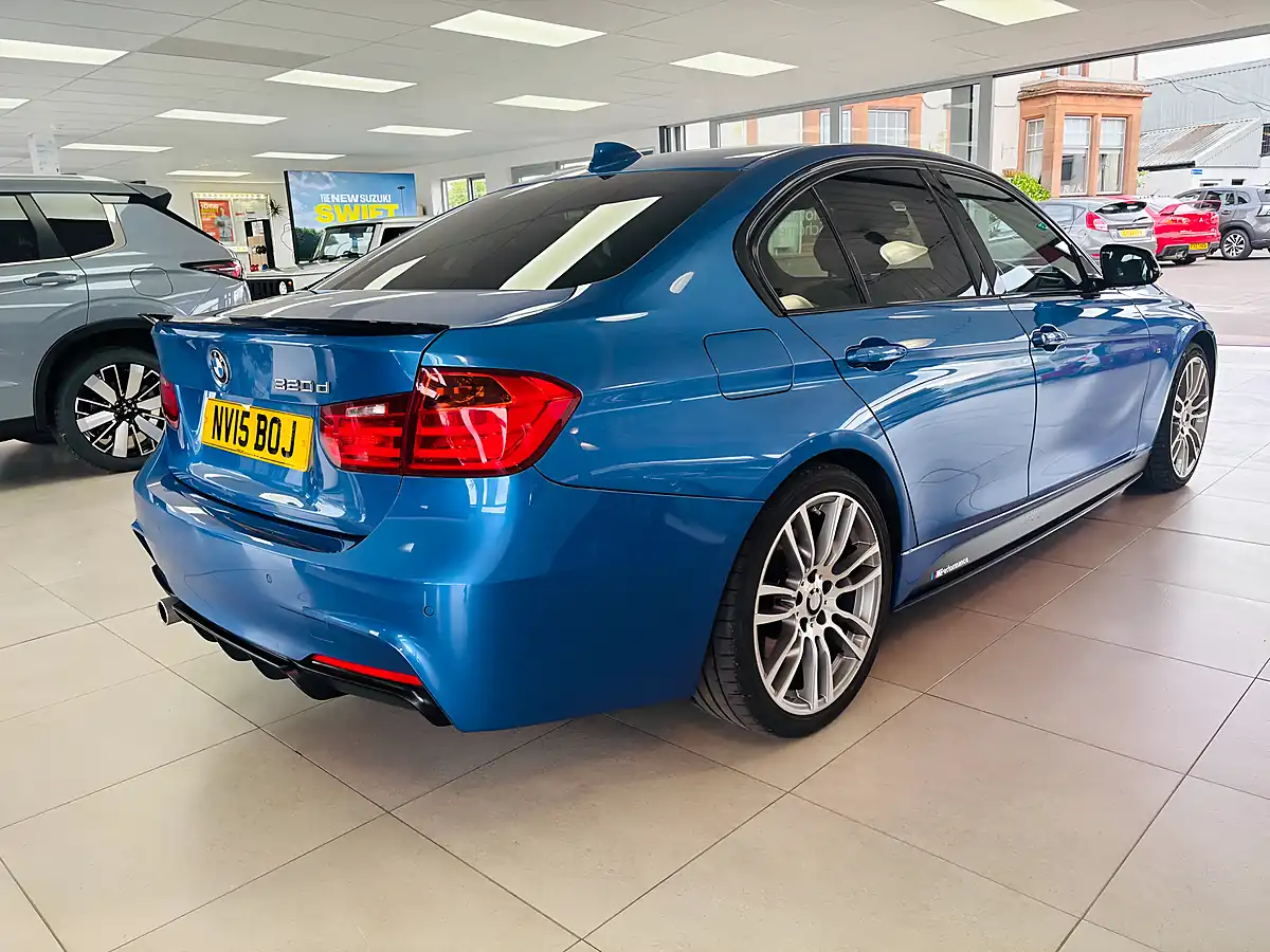 Used 2015 BMW 3 Series M Sport Blue - Interior and Exterior details 5