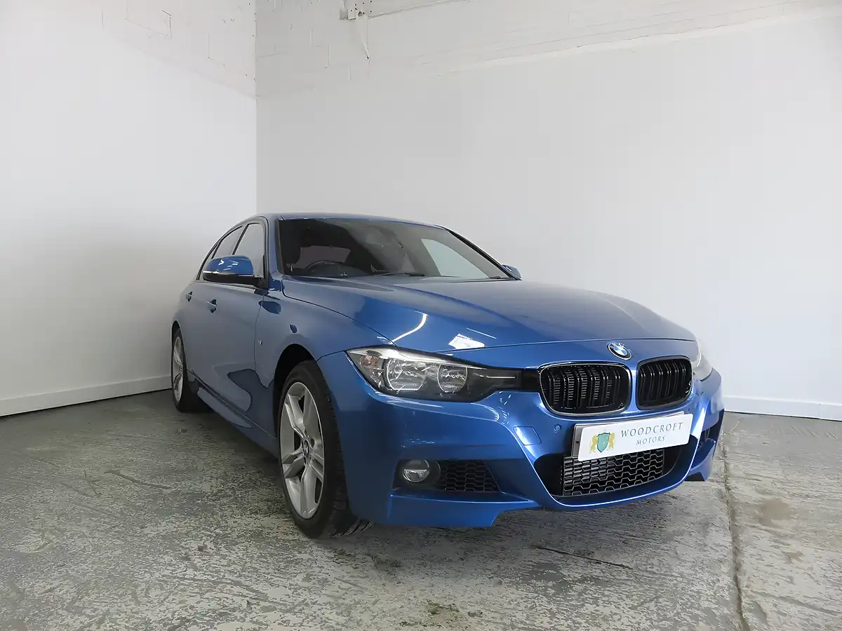 Used 2015 BMW 3 Series M Sport Blue - Front View