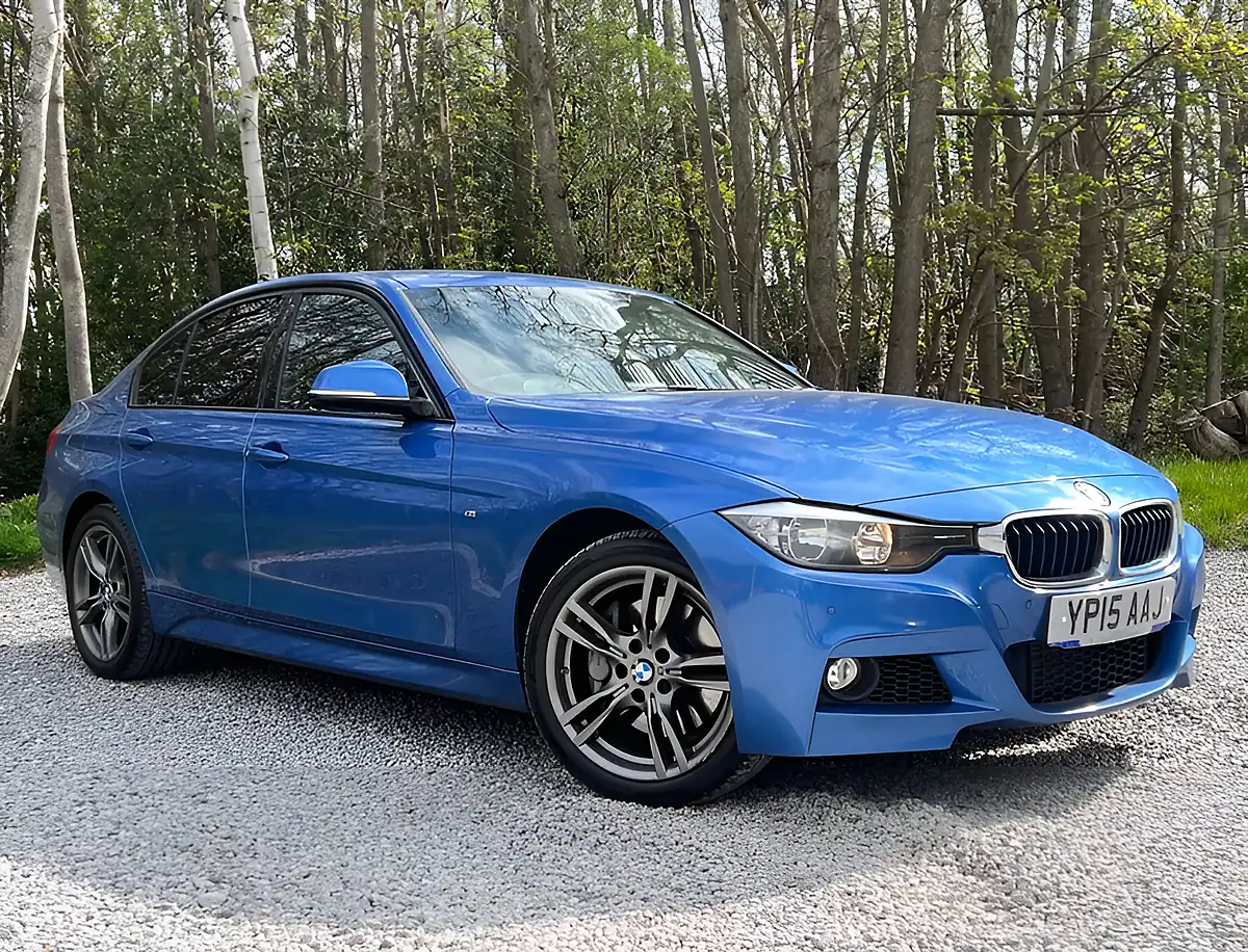 Used 2015 BMW 3 Series M Sport Estoril Blue - Front View