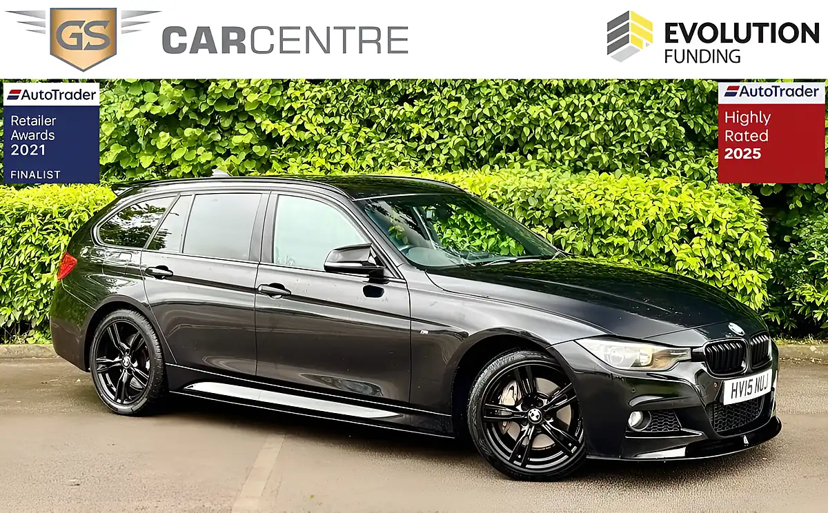 Used 2015 BMW 3 Series M Sport Touring Black - Front View