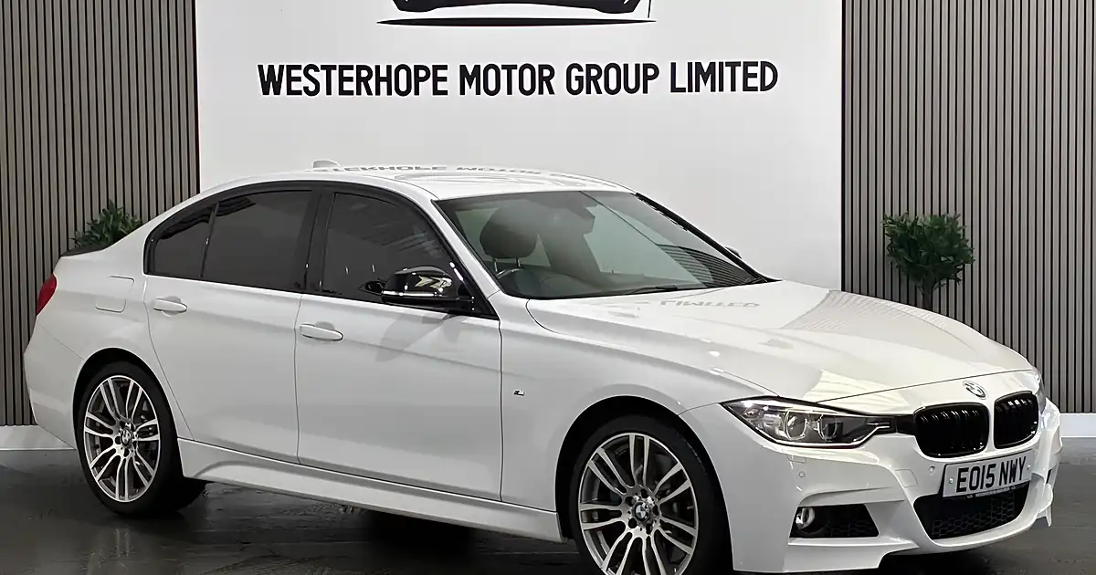 Used 2015 BMW 3 Series M Sport White - Front View