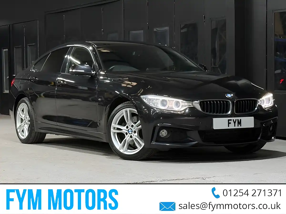 Used 2015 BMW 4 Series Gran Coupe M Sport Black - Front View