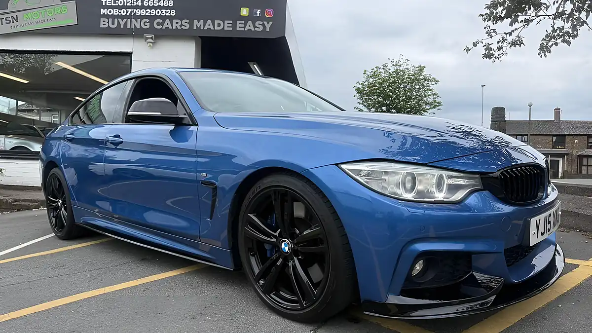 Used 2015 BMW 4 Series Gran Coupe M Sport Blue - Front View