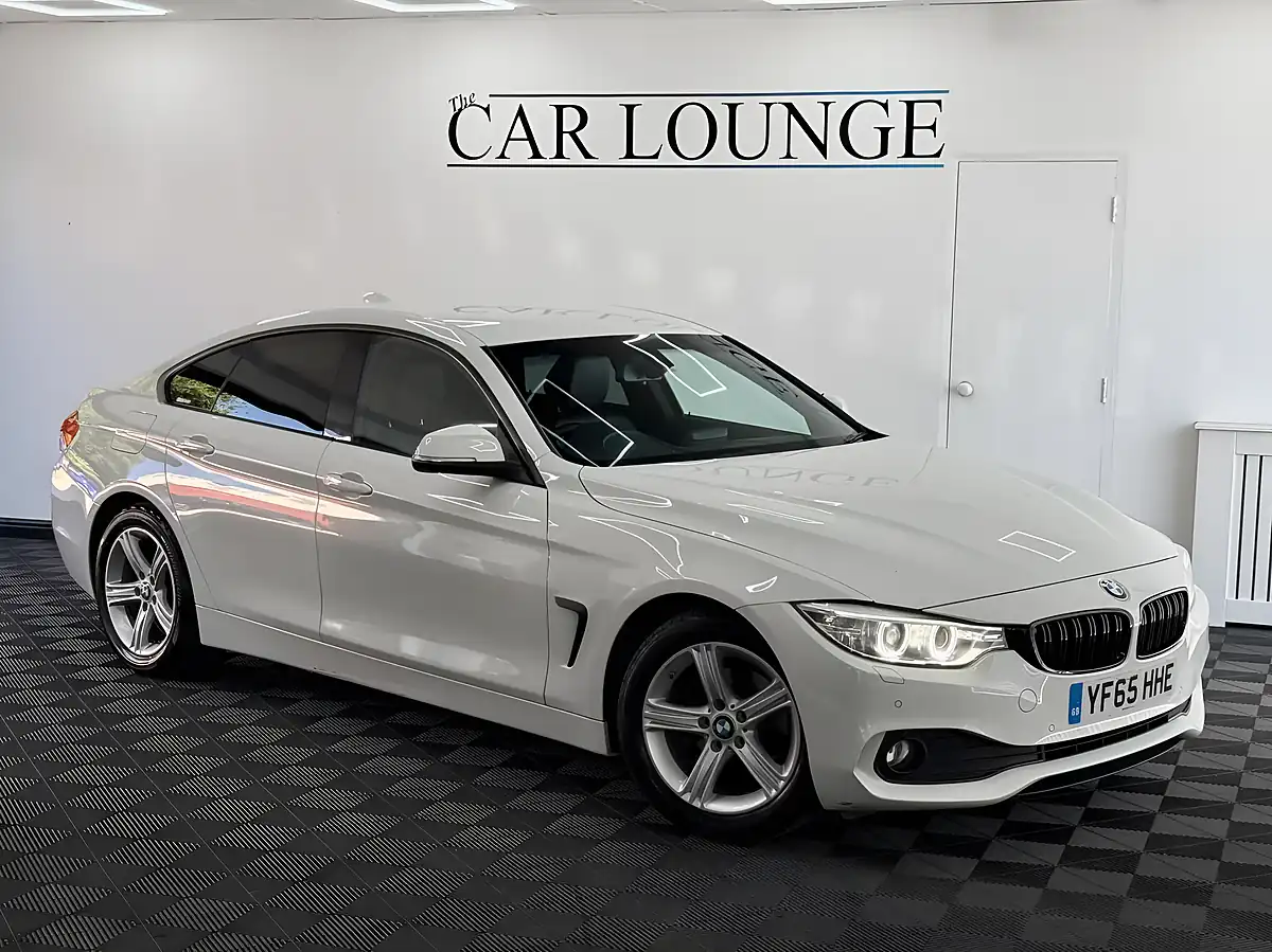 Used 2015 BMW 4 Series Gran Coupe Se White - Front View