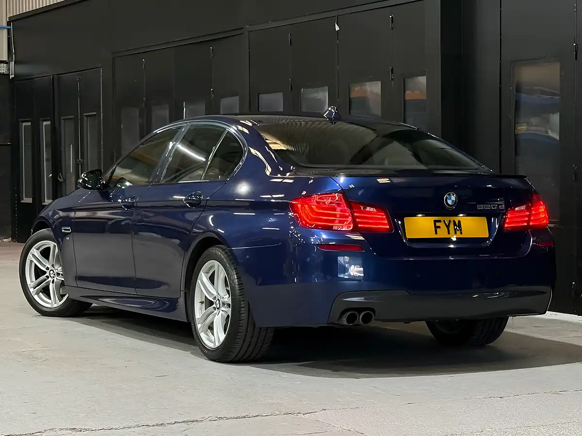 Used 2015 BMW 5 Series M Sport Blue - Interior and Exterior details 5