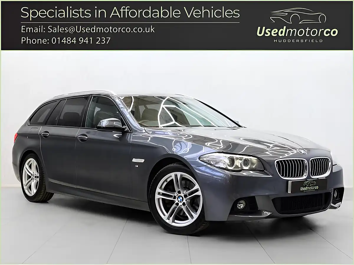 Used 2015 BMW 5 Series M Sport Touring Grey - Front View