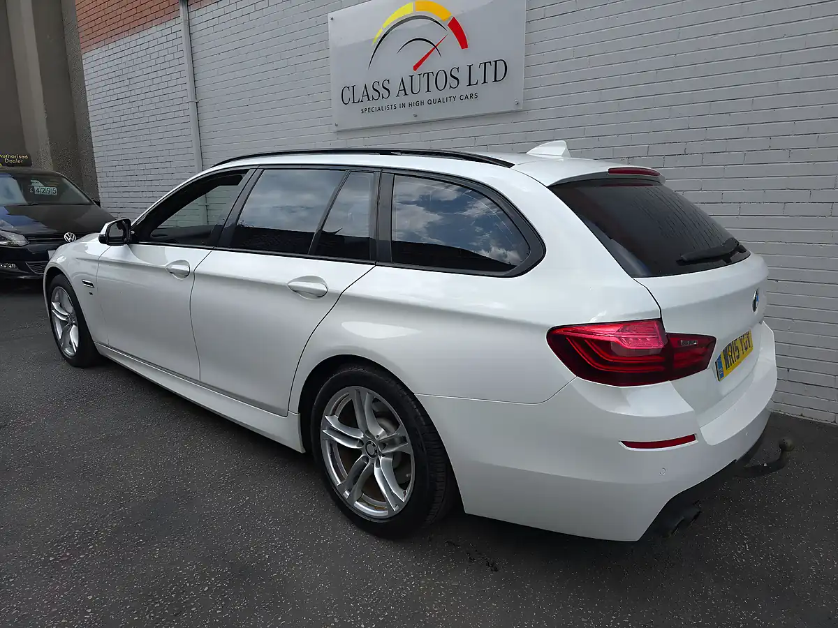Used 2015 BMW 5 Series M Sport White - Interior and Exterior details 5
