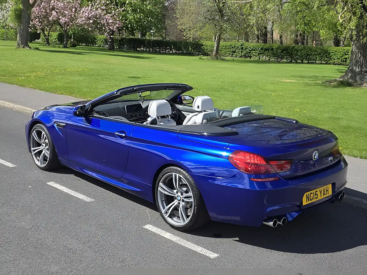 Used 2015 BMW M6 Convertible San Marino Blue - Interior and Exterior details 11