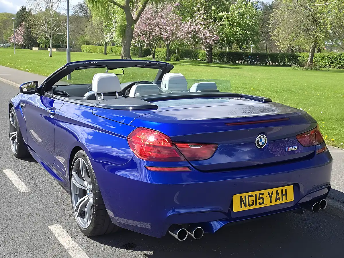 Used 2015 BMW M6 Convertible San Marino Blue - Interior and Exterior details 12