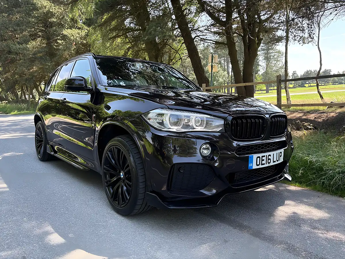 Used 2015 BMW X5 M Sport Ruby Black Metallic - Front View