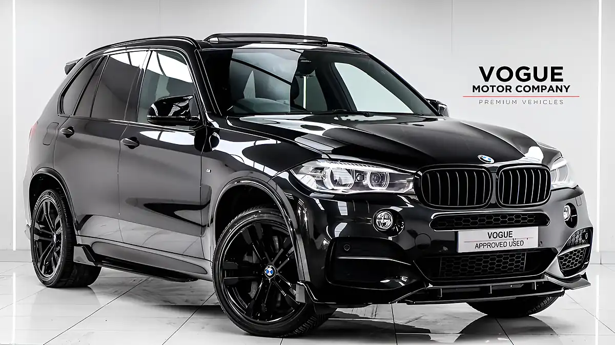 Used 2015 BMW X5 M50d Black - Front View