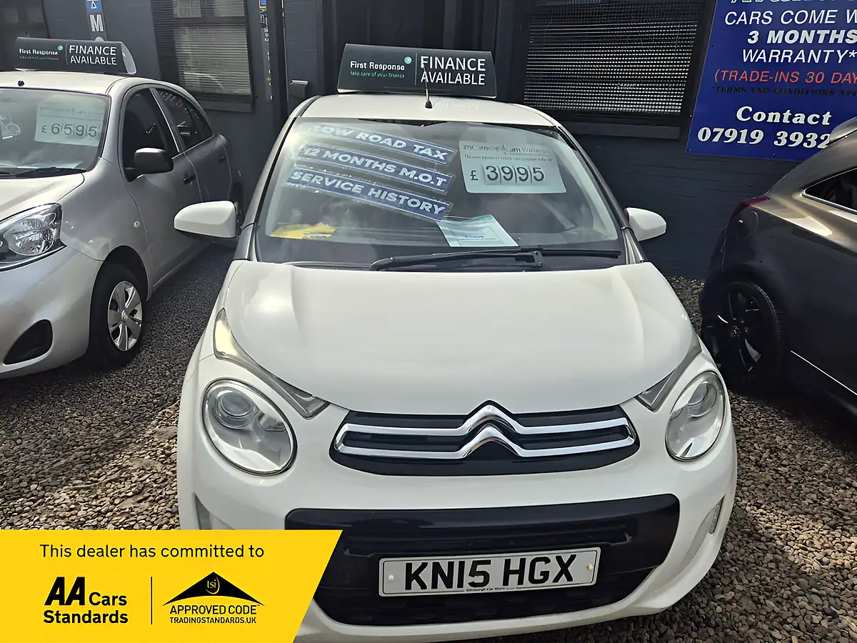 Used 2015 Citroen C1 Flair White - Front View