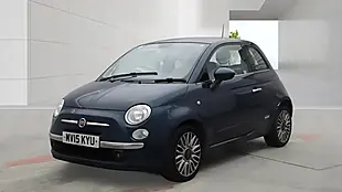 Used 2015 Fiat 500 Lounge Blue - Interior and Exterior details 2