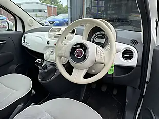 Used 2015 Fiat 500 Lounge White - Interior and Exterior details 11