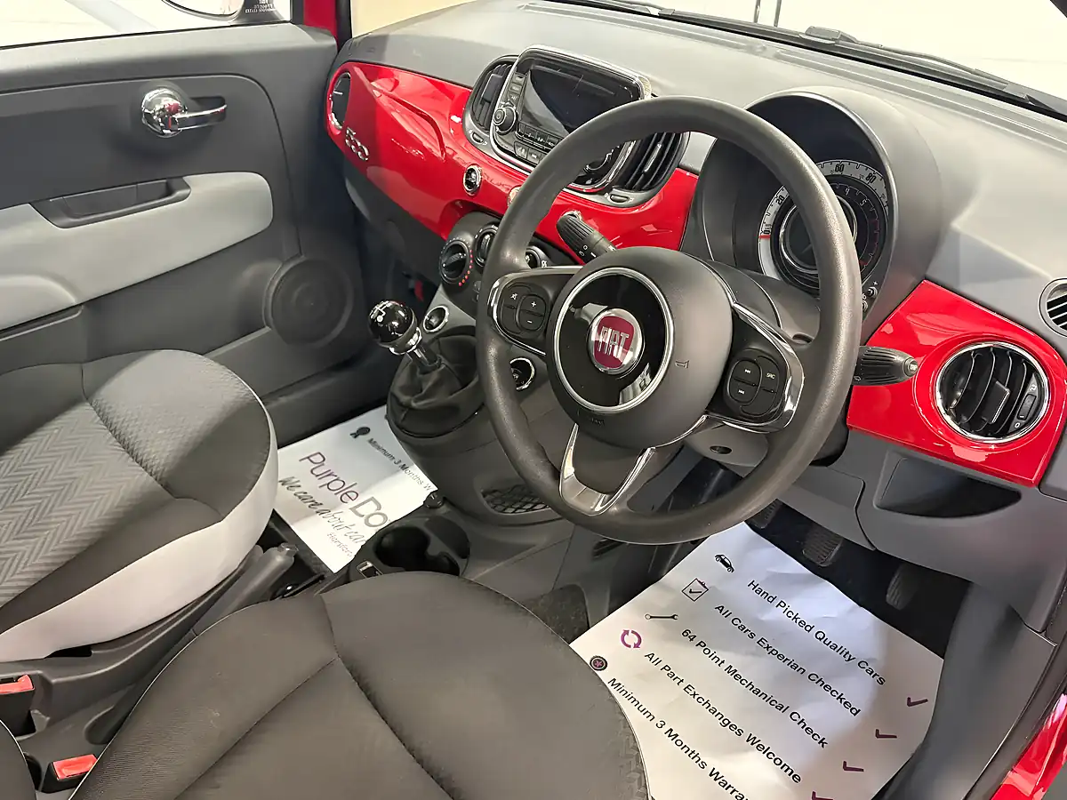 Used 2015 Fiat 500 Pop Red - Interior and Exterior details 10