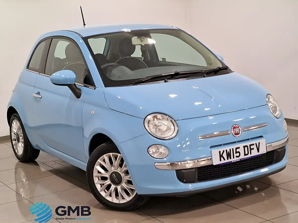 Used 2015 Fiat 500 Pop Star Blue - Front View