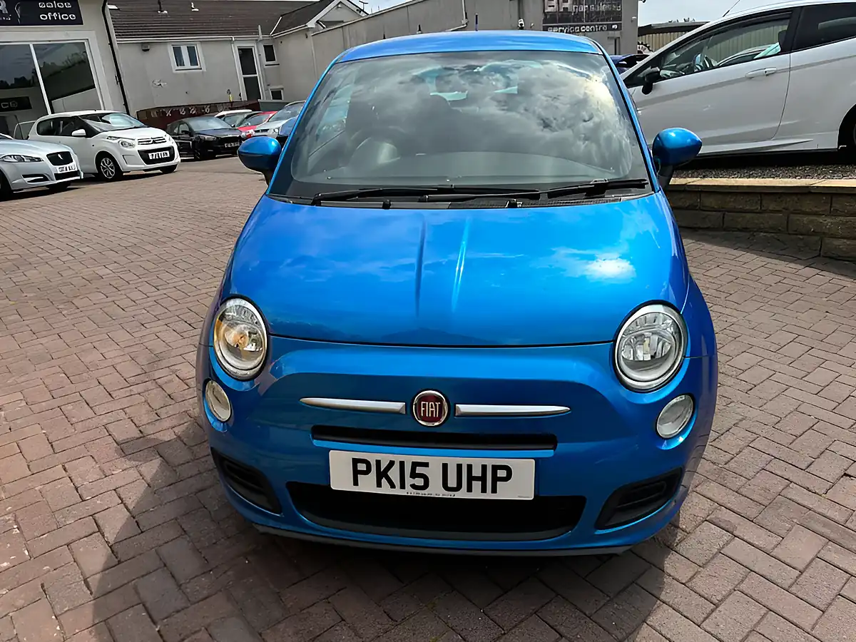 Used 2015 Fiat 500 S Blue - Interior and Exterior details 11