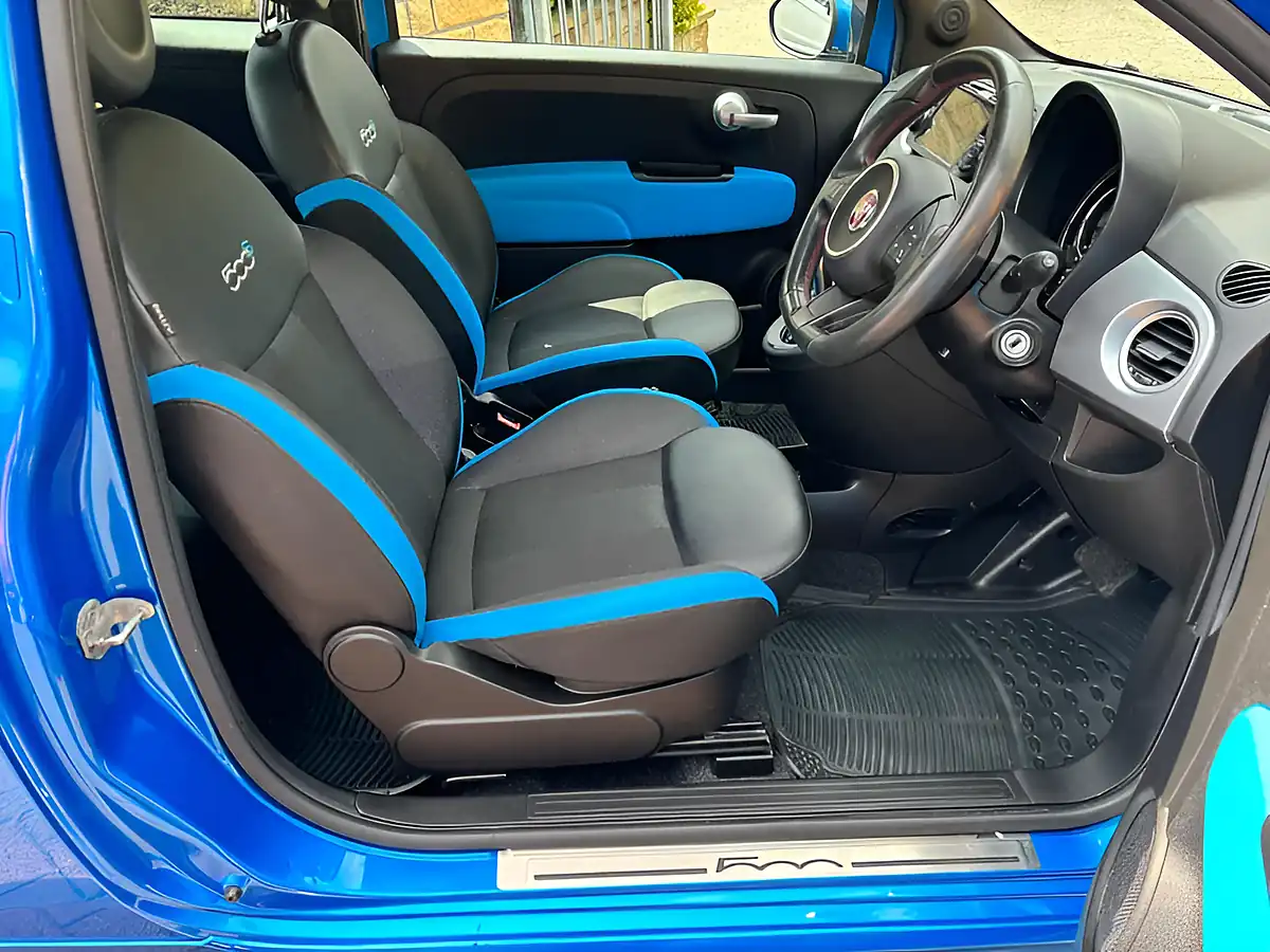 Used 2015 Fiat 500 S Blue - Interior and Exterior details 12