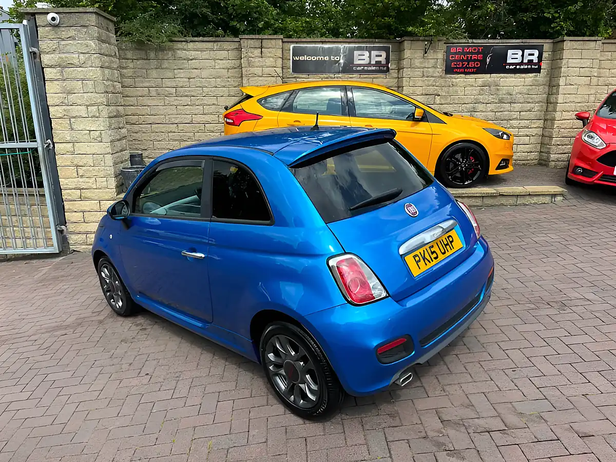 Used 2015 Fiat 500 S Blue - Interior and Exterior details 8